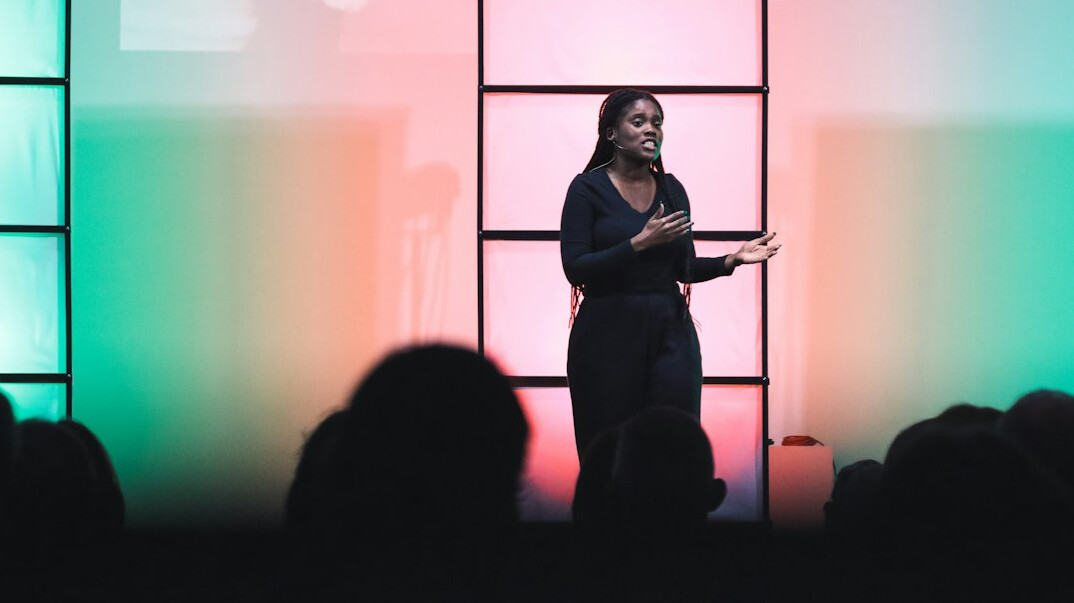 speaker engaging audience