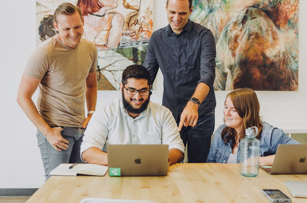 business meeting with diverse team